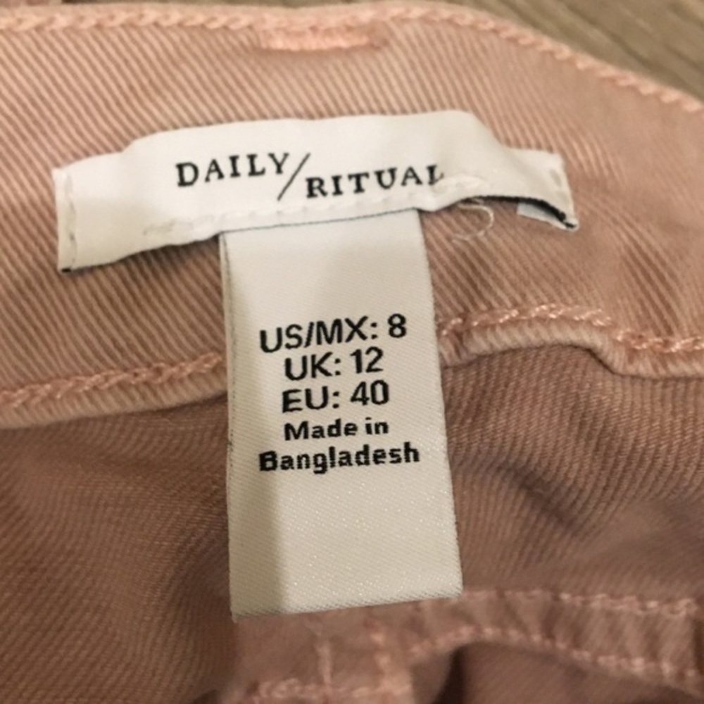 Daily Ritual Light Pink Skinny Jeans Size 8 NWOT - Picture 15 of 16